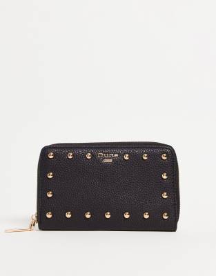 Dune - Portemonnee met studs in zwart