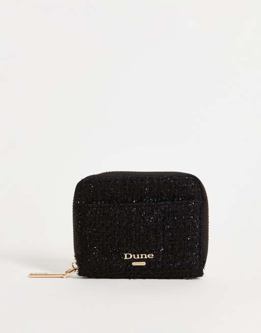 Dune quilted purse in black ASOS