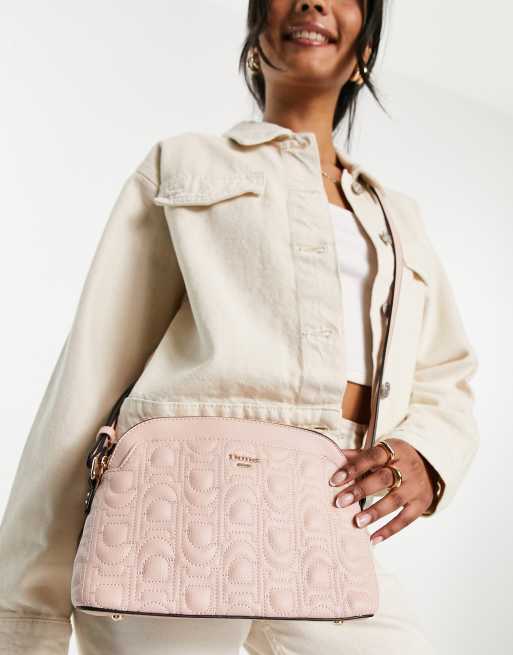 Dune - Rosa crossbody-taske med D-formet vattering