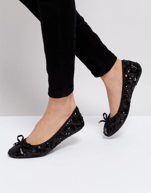 Dune Round Toe Fold Up Ballerina Shoe | ASOS