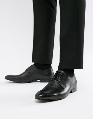 Dune - Saffiano - Zwarleren schoenen-Zwart