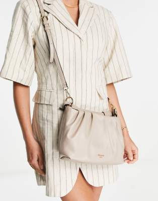 Dune soft shoulder bag in beige