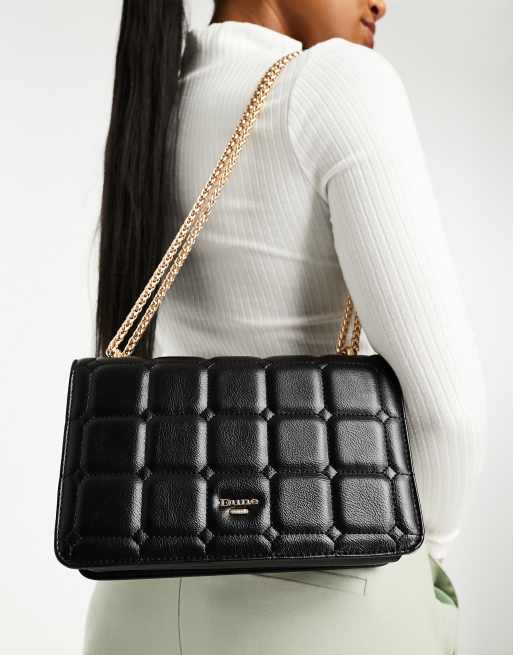 Dune black store quilted bag