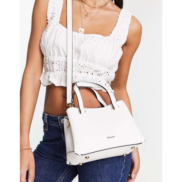 Dune white handbag new arrivals