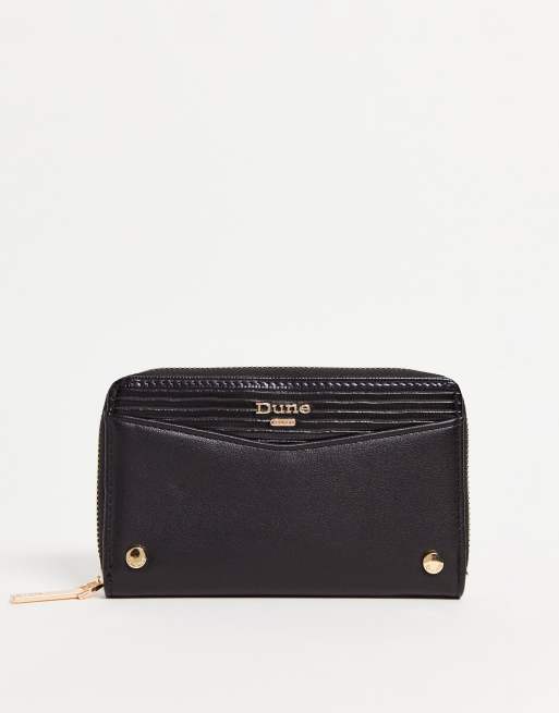 Dune stud detail purse in black