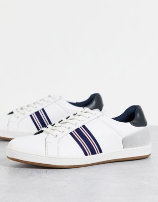 Dune – Tenby – Sneaker aus Leder Weiß