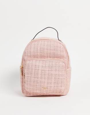 Dune textured backpack in pink ASOS - Main Image