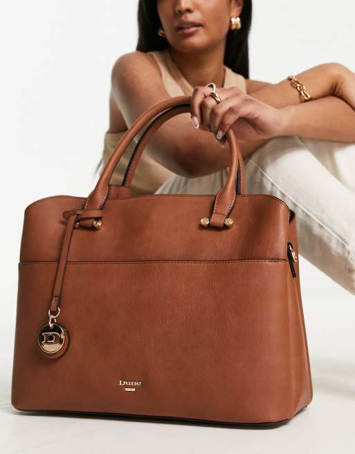 Dune - Tote tas met structuur in bruin, 3 van 4