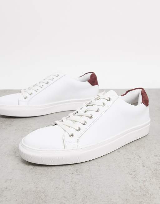 Dune travers sneakers in white leather | ASOS