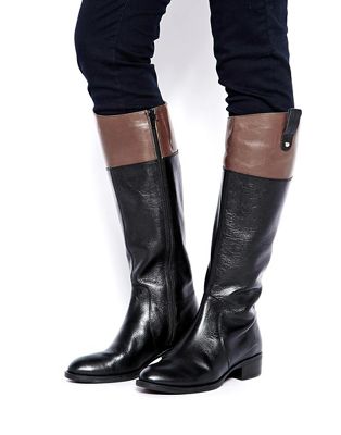 Dune Trilbury Leather Riding Knee Boots 