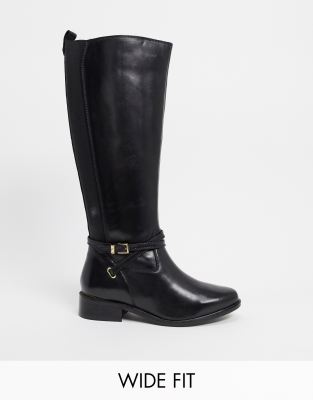 dune leather knee high boots