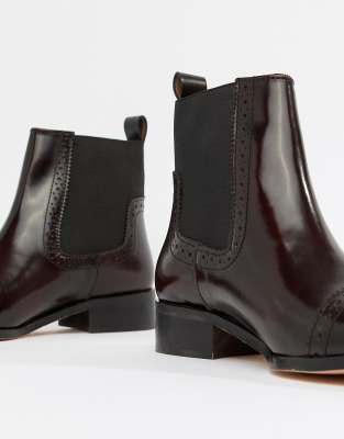 dune tyra leather chelsea boots