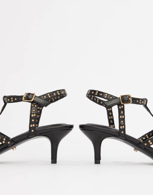 Dune studded kitten store heels