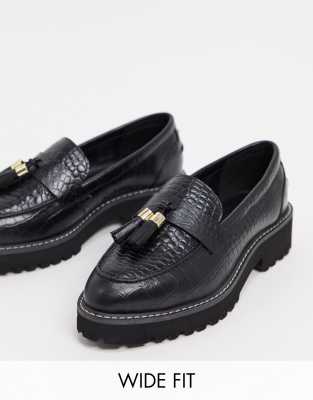 wide fit chunky loafers