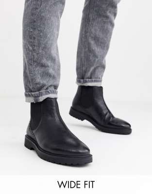 dune wide fit chelsea boots