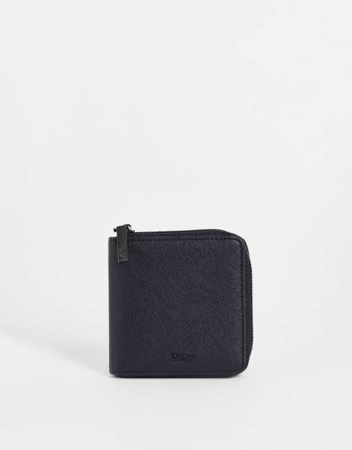 Dune zip around wallet in black