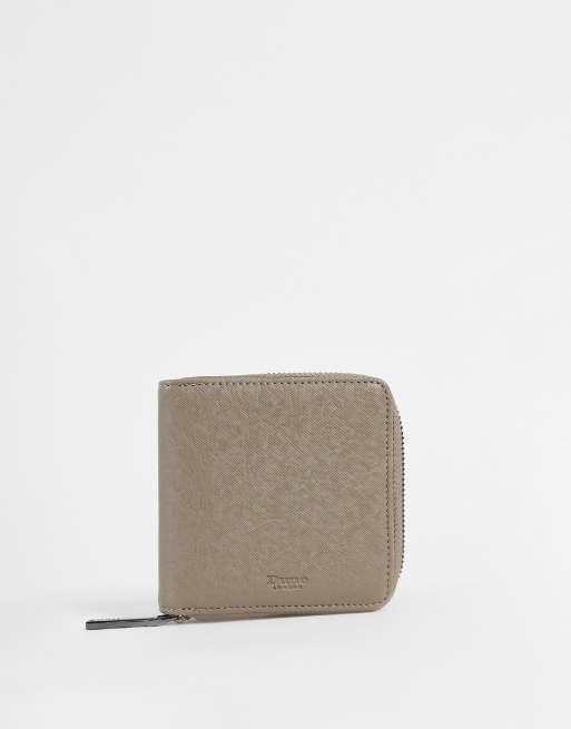 Dune zip around wallet in taupe