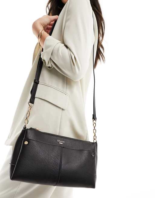 Black shoulder bag outlet with zip