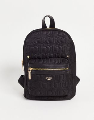 Dune zip pocket backpack in black