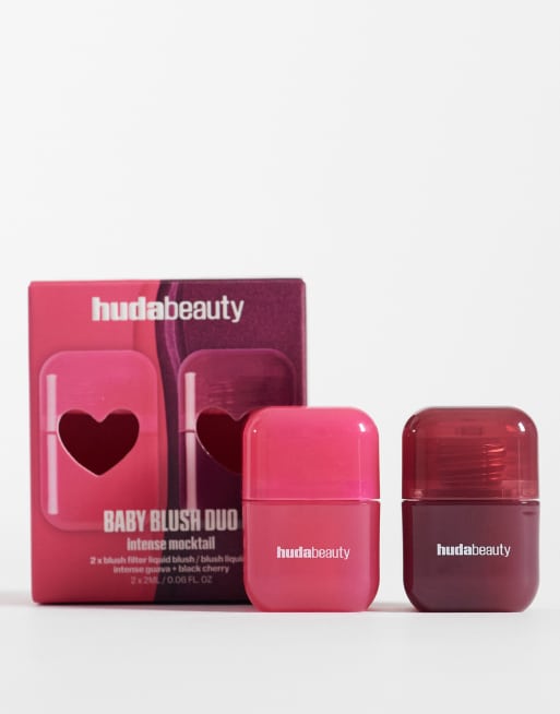 Dúo de coloretes Baby Blush Intense Mocktail de Huda Beauty: Tono Black Cherry + Intense Guava