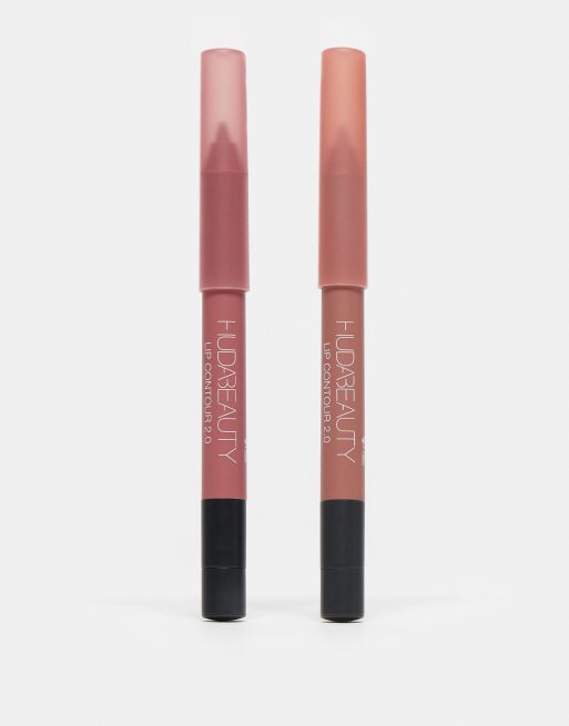 Dúo de delineador de labios de tamaño pequeño de Huda Beauty: Tono Blushed Pinks (ahorra un 21%), 4 de 4