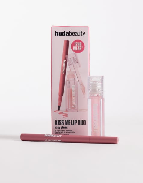 Dúo de labios Kiss Me Rosy Pink de HUDA BEAUTY (ahorra un 30%) - view 1
