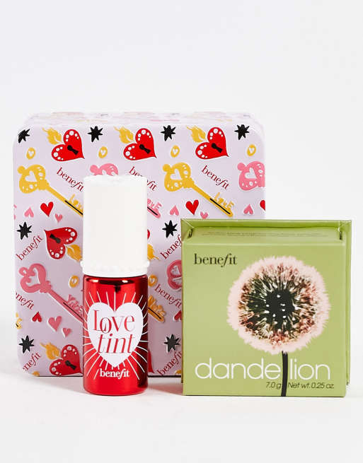 Dúo de tinte para mejillas y labios y colorete brillante Love Me Bright de Benefit