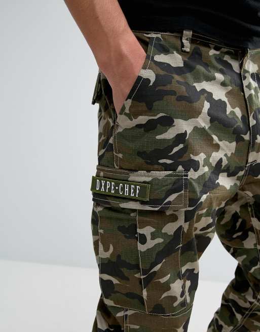 Patched store camo pants