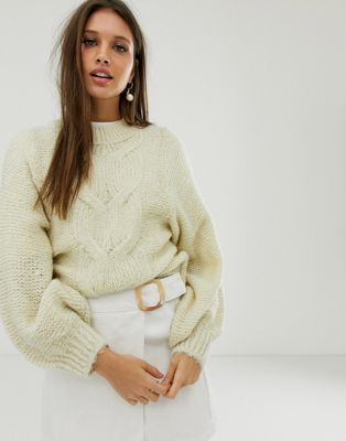 Пуловеры крупной вязки