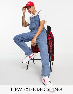  Джинсовый комбинезон ASOS DESIGN-Голубой