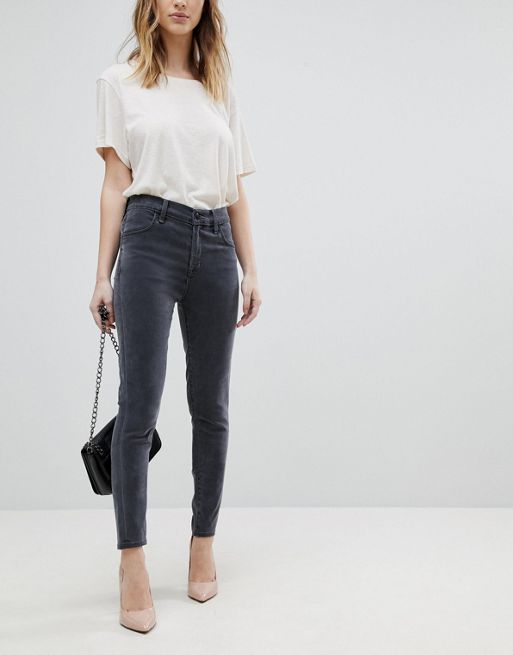Прямые серые джинсы женские