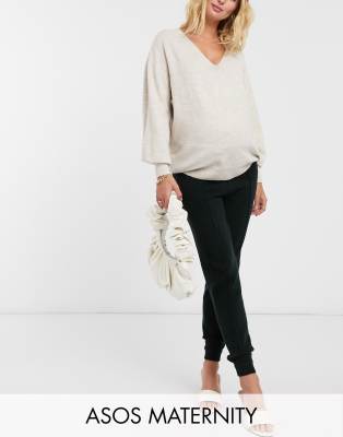 фото Джоггеры asos design maternity-черный asos maternity