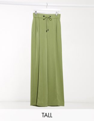 фото Джоггеры оливкового цвета topshop tall-зеленый