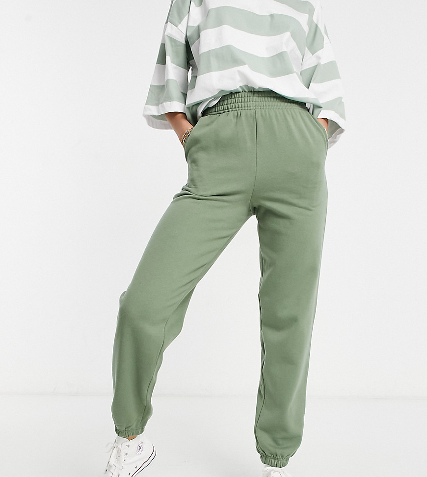 фото Джоггеры с манжетами цвета хаки new look tall-зеленый цвет