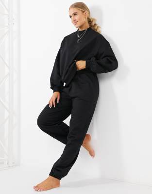 фото Джоггеры в стиле oversized черного цвета asos design-черный