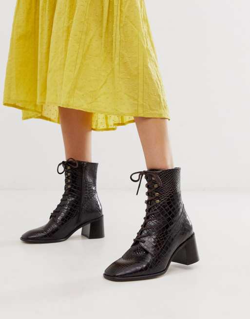 miista lace up boots