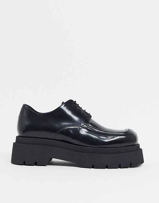E8 by Miista Fia chunky leather shoes in black
