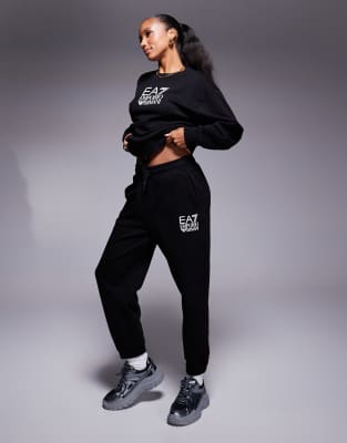 EA7 EA7 co-ord joggers in black with front logo