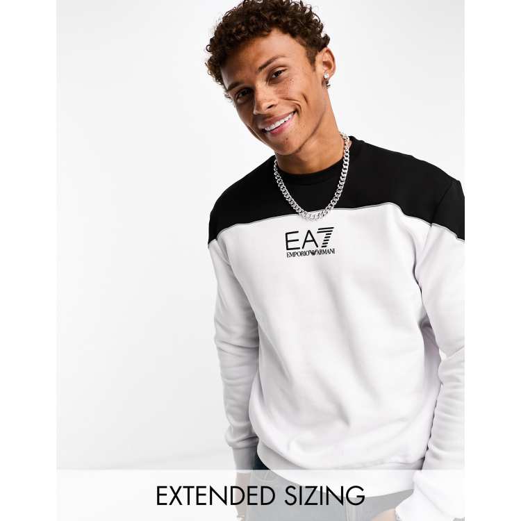 Ea7 sweatshirt clearance white