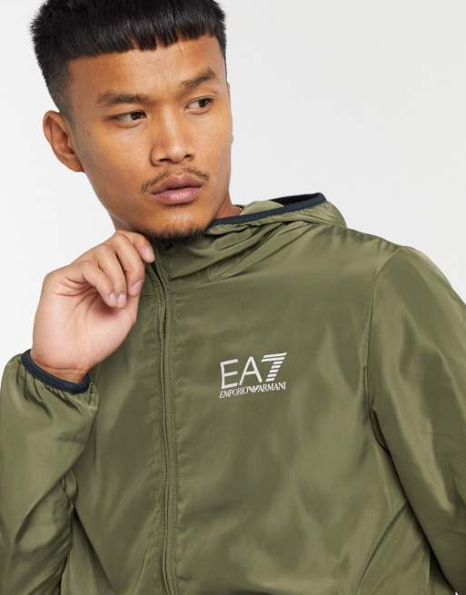 Ea7 khaki hot sale jacket