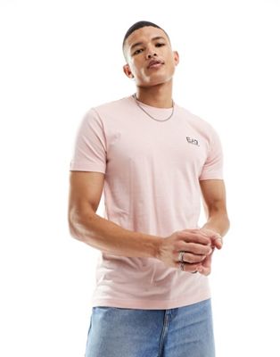 EA7 core logo t-shirt in light pink - ASOS Price Checker