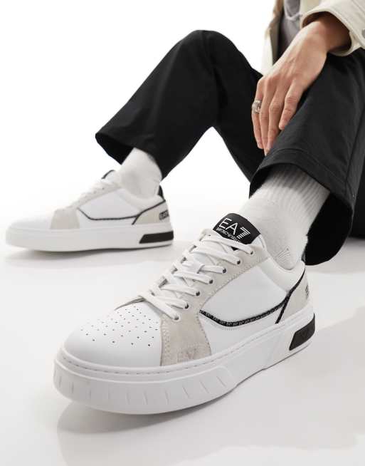 EA7 court sneakers in white | ASOS