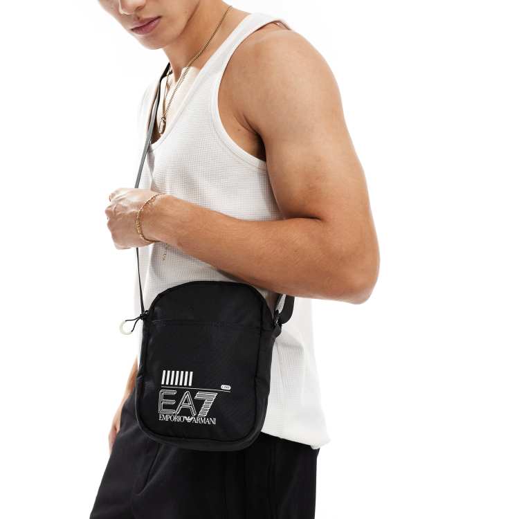 EA7 crossbody bag in black ASOS