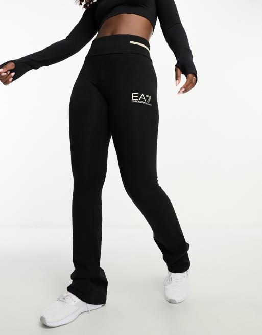 EA7 flared leggings in black