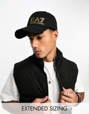 EA7 EA7 logo baseball cap in black