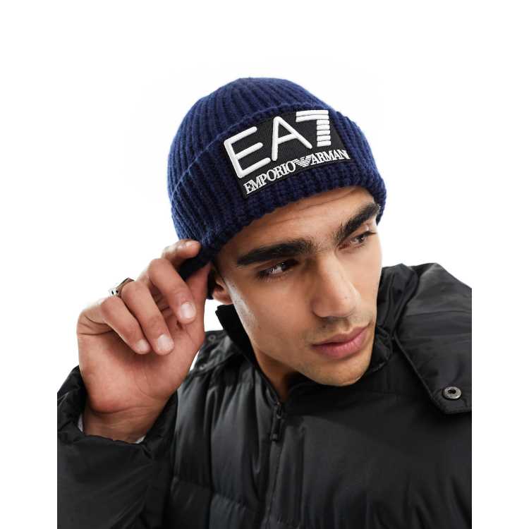 Ea7 cheap beanie hat