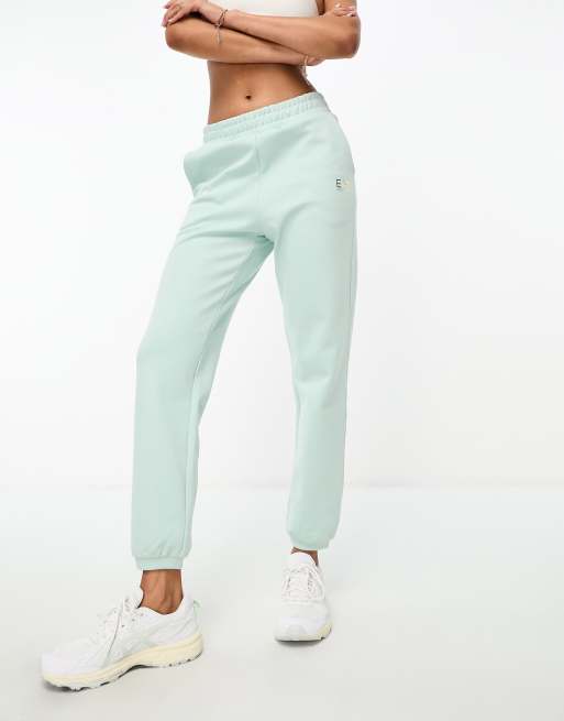 Nike mini metallic swoosh oversized pastel green discount joggers