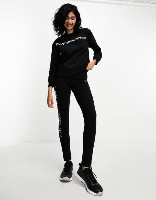 EA7 LEGGINS LOGO SERIES Woman Black