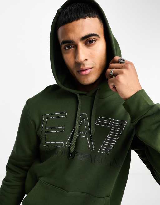 Ea7 on sale khaki hoodie