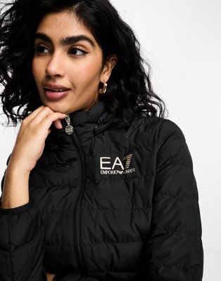 EA7 padded jacket in black - ASOS Price Checker